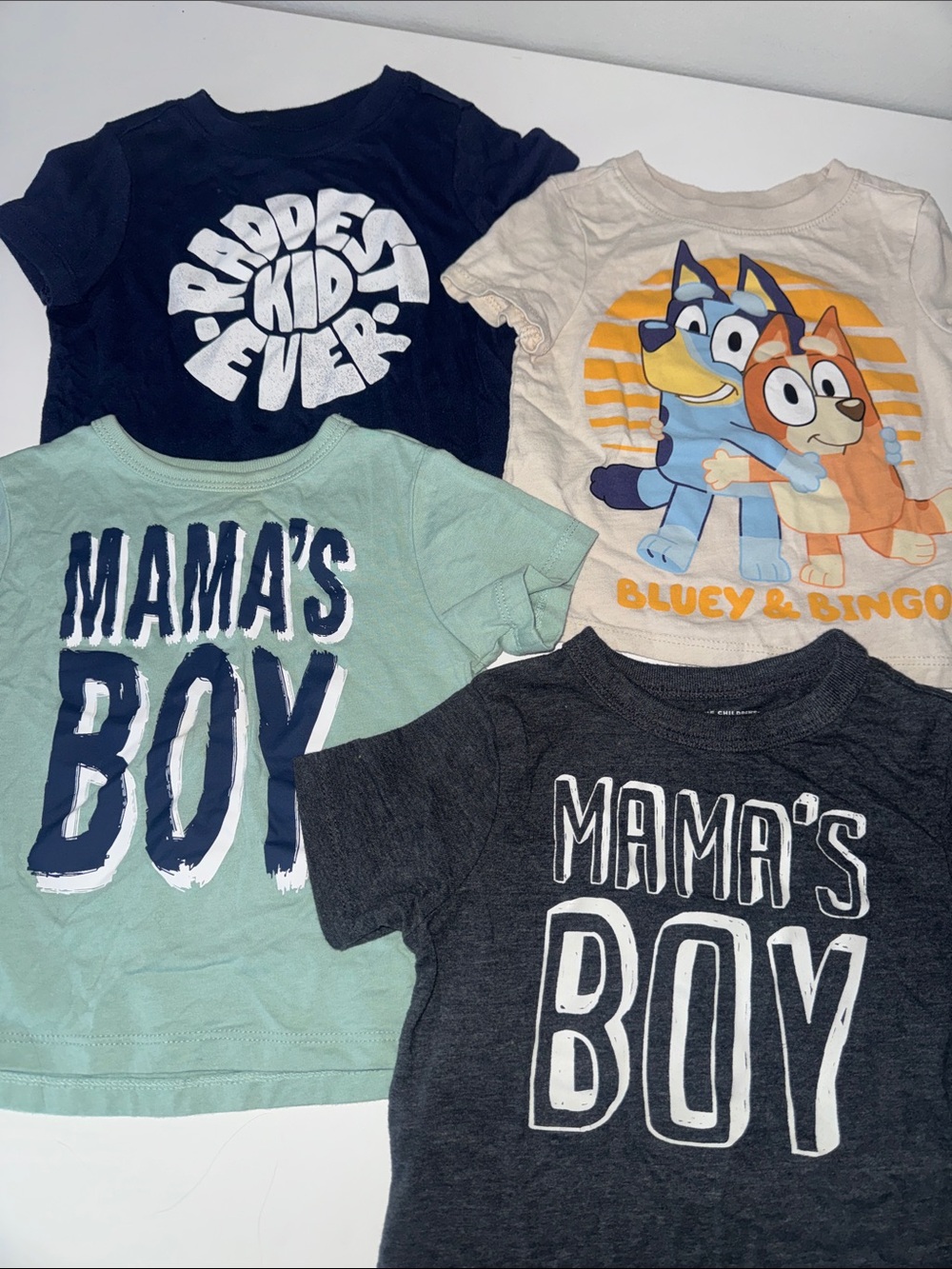 Children’s Place + Old Navy Graphic T-Shirt Bundle of 4 Shirts 12-18 Months